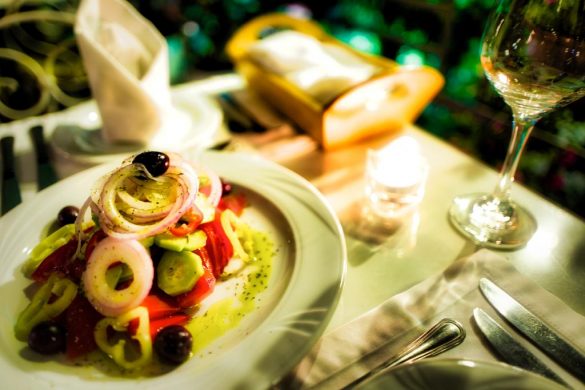 greek salad hotel panorama stomio larisas